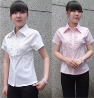 Белая красная эластичная рубашка, в корейском стиле