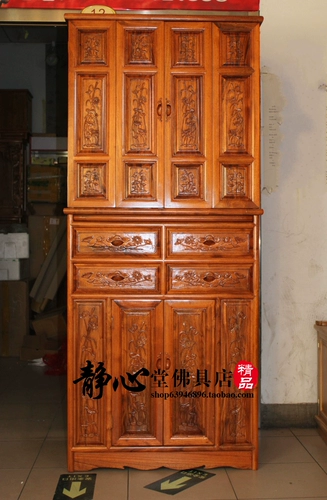 Камфора дерево с дверным буддийским шкафом вибрационного шкаф