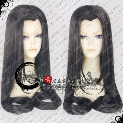 taobao agent [Qingmo COS wig] Ancient style beauty pointed and straight emitting 30,000 flowers Jin Guangyao Gu Yizhong divided bangs