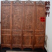 Đặc biệt khắc gỗ gấp màn hình màn hình cửa sổ cảnh khắc cổ bốn màn hình Dongyang khắc gỗ hiên phân vùng