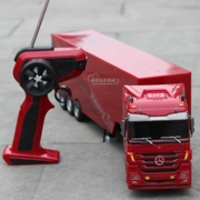 Siêu lớn Mercedes-Benz xe tải vận chuyển 2.4 Gam điều khiển từ xa tipping sạc trẻ em của đồ chơi bán phá giá container xe tải cậu bé mô hình