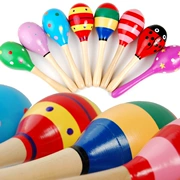 Màu sắc bằng gỗ ngón tay lớn búa cát nhạc cụ chuyên nghiệp nhạc cụ gõ trẻ em đồ chơi giáo dục