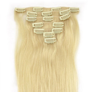 Human hair extensions, off Golden Light 60#