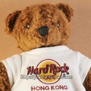 Bộ Sưu Tập chính hãng HardRock2006 Kỷ Niệm Phiên Bản Chính Hãng Doanh Teddy Bear Plush Vải Đồ Chơi Búp Bê