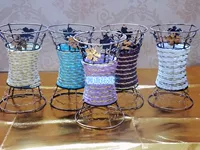 Phong cách mục vụ trang trí nhà mô phỏng hoa chèn bình hoa nhỏ giỏ hoa trang trí khung. - Vase / Bồn hoa & Kệ bình gốm cắm hoa đào