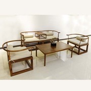 1 + + 1 + 3 sofa gỗ rắn rosewood new Trung Quốc phòng mô hình sofa set kết hợp thiết kế nội thất trang trí