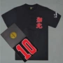SD bóng rổ slam dunk đội đồng phục Xiangbei 10 Sakuragi hoa cotton vòng cổ ngắn tay T-Shirt phong cách Trung Quốc áo polo thể thao nam