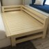 Kinh tế rắn gỗ đơn giản trẻ em hiện đại giường giường phụ với hộ lan tôn sóng giường đơn loại khu dân cư giường đồ nội thất Giường