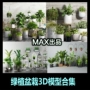 Cây xanh trồng trong chậu Vật liệu 3d trang trí cây trang trí sân vườn trang trí hoa bonsai trang sức mô hình 3DMAX - Trang trí nội thất trang trí phòng khách