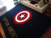 Anh Captain America Shield Phòng khách Phòng ngủ Handmade Bedside Coffee Table Full Shop Tính cách thủy triều Thương hiệu Trẻ em Thảm Tùy chỉnh - Thảm