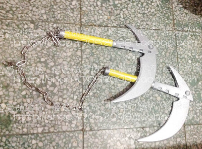 taobao agent COS props custom -made black star Black Star sickle weapon double sickle equipment