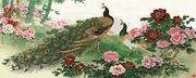 Nổi tiếng cổ thêu nghệ thuật thêu thêu kit tự làm người mới bắt đầu vẽ tranh trang trí thủ công với khâu con công hoa mẫu đơn đa kích cỡ