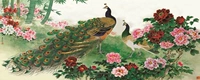Nổi tiếng cổ thêu nghệ thuật thêu thêu kit tự làm người mới bắt đầu vẽ tranh trang trí thủ công với khâu con công hoa mẫu đơn đa kích cỡ tranh thêu quốc bảo