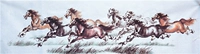 Шесть футов до открытой национальной живописи Двойной картинок Color Horse [Восемь -джунская карта] Распакование монтажных продаж цен на основные цены (P) 2