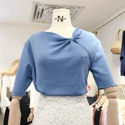 Hàn Quốc 2018 mùa hè mới hương thơm nhỏ phong cách áo sơ mi của phụ nữ tính khí mỏng hoang dã áo len mỏng thủy triều sinh viên