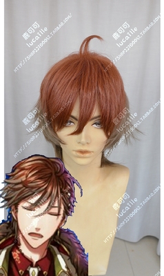 taobao agent Dream Kingdom and the sleeping 100 prince Lika red brown mixed tea with long -lasting short hair cosplay wigs