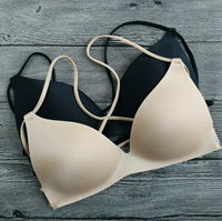 Ban nhạc tam giác mỏng cup mềm cup không có vòng thép chéo tay chạm bikini làm đẹp đồ lót backless ao nguc triumph