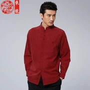 Hãy đến với bộ đồ Dragon Tang đích thực Trang phục dân tộc Trung Quốc Tang nam phù hợp với mùa xuân và mùa thu Cơ sở trung niên lót áo dài kiểu Trung Quốc - Trang phục dân tộc