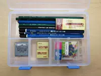 Прозрачный пластиковый пенал, карандаш, коробка для хранения, художественный набор инструментов