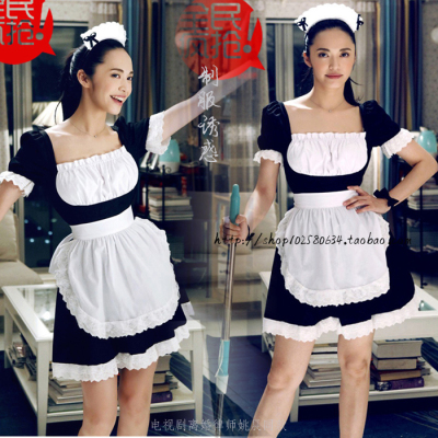 taobao agent Yao Chen, a maid divorce lawyer, Yao Chen, the same cosplay sexy temptation adult short -sleeved women's clothing