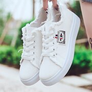Ins giày vải nữ siêu lửa chic giày của phụ nữ mùa xuân giày phẳng sneakers casual hoang dã giày trắng sinh viên Hàn Quốc phiên bản