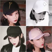 2018 new hat nữ Hàn Quốc phiên bản của mũ bóng chày cap nữ mùa xuân và mùa hè cá tính hoop mũ bóng chày sinh viên hoang dã nữ