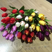 Năm mới hoa nhân tạo 9 đầu hoa tulip giả hoa nụ hoa nhựa trang trí hoa cành hoa ngoài trời cắm hoa hộp - Hoa nhân tạo / Cây / Trái cây