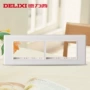 Delixi 118 loại CD601 công tắc bảng điều khiển tường 4 mô-đun khung bốn vị trí khung lớn - Kính mắt kính gentle monster