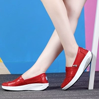 Mùa xuân, mùa hè và mùa thu màu đỏ của phụ nữ giày đế dày dày thấp để giúp giày đế bệt giầy lv nữ