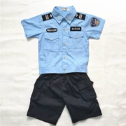 Quần áo trẻ em trẻ em cảnh sát nhỏ quần áo bé trai và bé gái sân khấu biểu diễn quần áo mẫu giáo cảnh sát giao thông nhỏ đồng phục phù hợp với ...