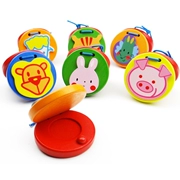 Phim hoạt hình động vật castanets Nhận thức âm nhạc Dụng cụ Orff đồ chơi giáo dục trẻ em 6-12 tháng 1-2-3 tuổi