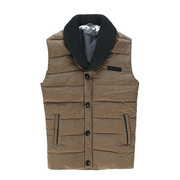 Retro nam mùa đông vest nam ấm độn coat vest nam vest vest bông coat jacket triều 0081