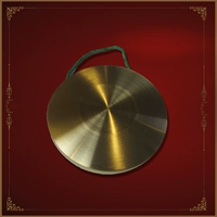 Музыкальный инструмент Mussen Tiger Gong Lowing Gong 10 см. Чистая карта Smart Gong Gong Gong Fengshui Pure Cross Copper