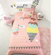 G382 dễ thương nón kem phòng công chúa màu hồng chống mite "Hàn Quốc mua" gói Bộ đồ giường bông - Bộ đồ giường trẻ em