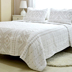 Xuất khẩu bông Châu Âu giường bìa trắng thêu quilting là ba mảnh bông điều hòa không khí là mùa hè mát mẻ giường đôi Trải giường