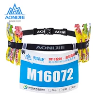 Marathon số vải cố định chạy đai đàn hồi xuyên quốc gia chạy thư mục cạnh tranh gel năng lượng phản quang - Thắt lưng day nit nam