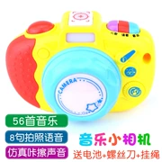 Bé âm nhạc mô phỏng máy ảnh đồ chơi trẻ em của đồ chơi máy ảnh có hình ảnh âm thanh mini 1-2-3 chơi nhà