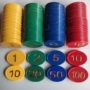 Chip Set 160 mảnh Bronzing hai mặt kỹ thuật số Chip Mahjong Poker Trò chơi Token Nhựa Chip Coin - Các lớp học Mạt chược / Cờ vua / giáo dục cờ vua thủy tinh