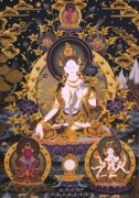 Nghệ thuật thêu cổ nổi tiếng Tô Châu thêu tự làm kit thêu Nhân vật Phật hình ảnh Thangkatu thêu thủ công 70 * 100CM