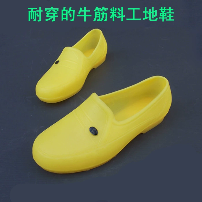 Ưu đãi đặc biệt 2020 giày nam chống nước màu vàng không thấm nước chống trượt cho người lái xe làm việc giày đầu bếp trang web giày gân bò - Rainshoes
