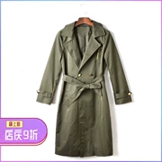 Giảm 10% 店 帛 series 2018 mùa thu trung tâm thu hồi nội các giảm giá đi lại mỏng tính khí áo gió dài áo khoác