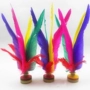 毽子 新 xj2008 màu lông ngỗng lớn bọ cạp tập thể dục dành cho người lớn tập thể dục trò chơi hoa lớn đặc biệt dưới cùng - Các môn thể thao cầu lông / Diabolo / dân gian cầu đá lông vũ	