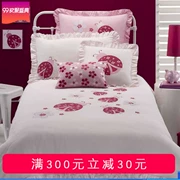 Xuất khẩu dễ thương phim hoạt hình công chúa Hàn Quốc ba mảnh giường trẻ em chăn hai bộ sản phẩm giường cũi nữ - Bộ đồ giường trẻ em