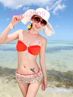 Trang web vận chuyển chính thức Hàn Quốc trang web chính thức trang web sản phẩm mới tập trung áo tắm bikini nhỏ đồ bơi hoa tươi - Bikinis đồ bơi tay dài nữ