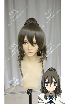 taobao agent CHAOS DRAGON Red Dragon Campaign Merrier Micro Rolling Pear Flower+Packing Anime COSPLAY wig