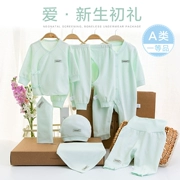 Bộ quần áo cotton cho bé sơ sinh 0-3 tháng mùa xuân