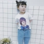 Cô gái mùa hè 2018 mới bé bông ngắn tay t- shirt trẻ em Hàn Quốc phiên bản của nhóm áo sơ mi giá mua- 9,9 nhân dân tệ ao thun be trai han quoc