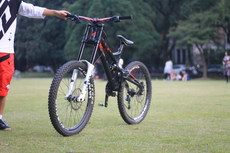 Горный велосипед Есть горные DH автомобиль