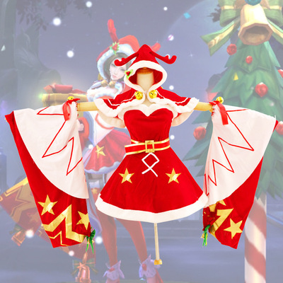 taobao agent Cosply clothing queen glory cos clothes Diao Chan Christmas love song cos Christmas women's cloth daily animation