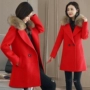 Thời trang xuân mới 2019 Áo khoác len nữ mỏng của Hàn Quốc là áo len mỏng và dài - Áo Hàn Quốc áo măng tô nữ kẻ caro